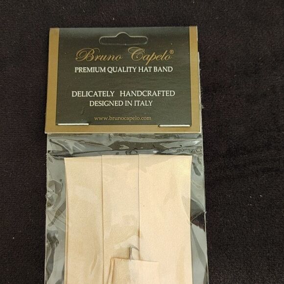 BRUNO CAPELO FASHION 3 PLEAT SATIN HAT BAND. - Picture 2 of 2